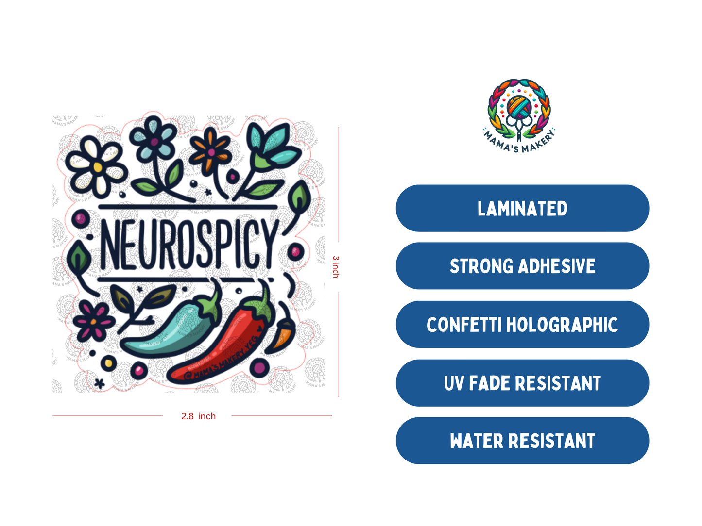 Neurospicy - Vinyl Sticker