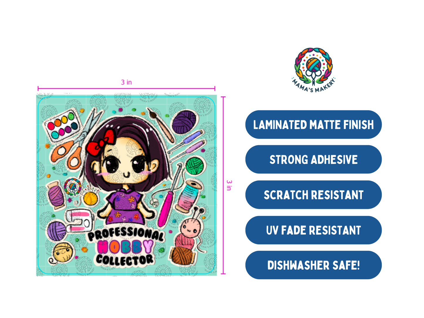 Professional Hobby Collector - Vinyl Sticker