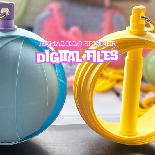 Digital Download – 3D Printable Yarn Spinner for Crochet & Knitting - Armadillo