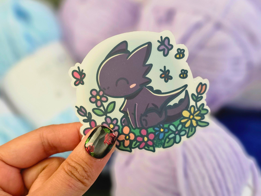 Wildflower Wyvern - Vinyl Sticker