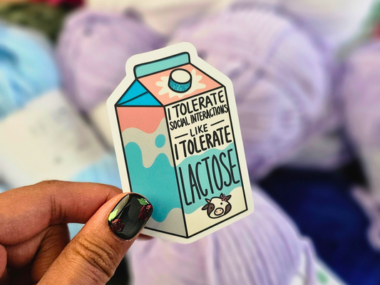 Lactose and People Intolerant - Vinyl Sticker