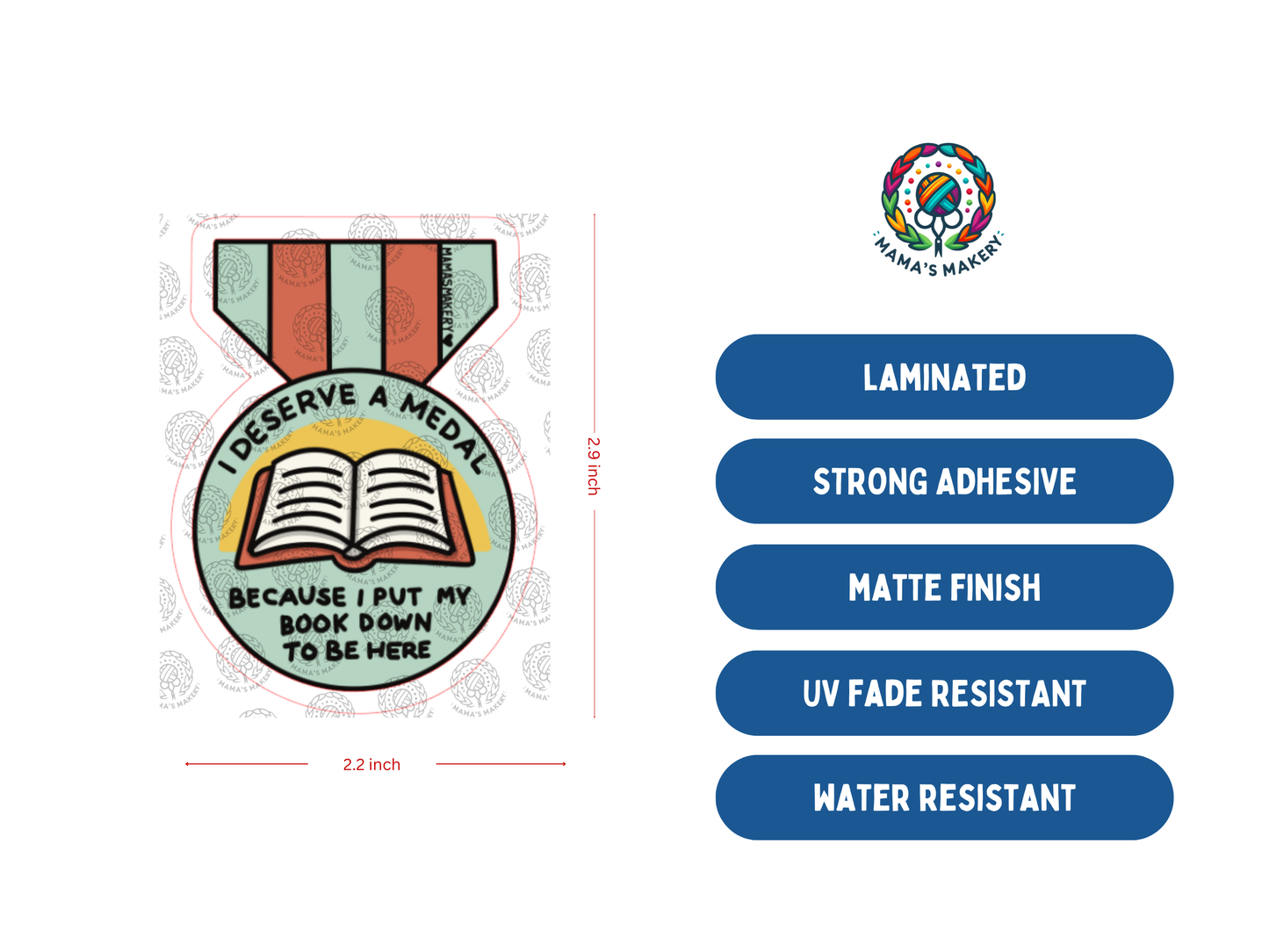 I Deserve a Medal - Vinyl Sticker