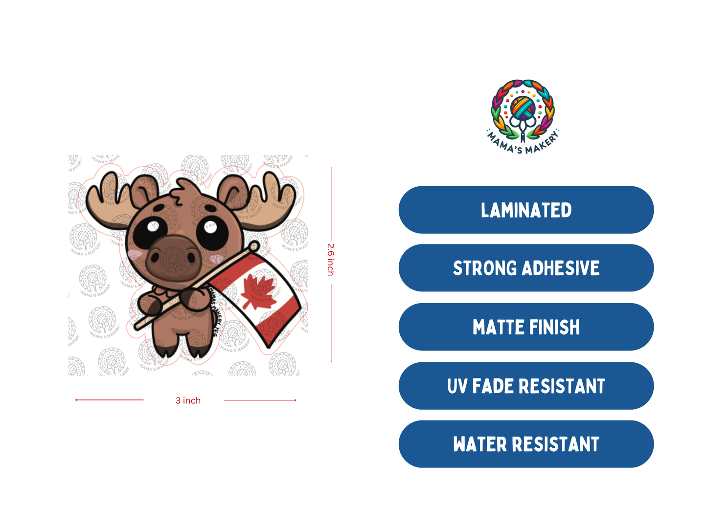 Canada Moose - Vinyl Sticker