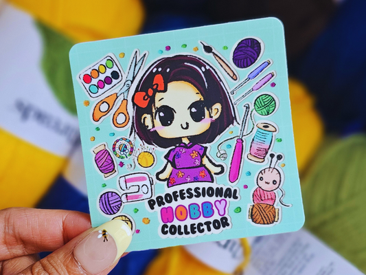 Professional Hobby Collector - Vinyl Sticker